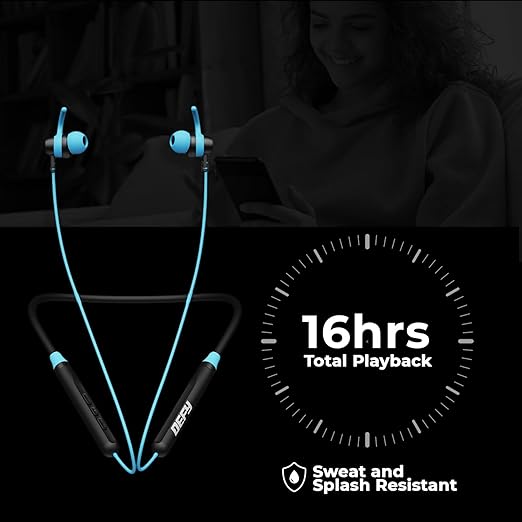Defy Crestx Bluetooth Neckband with 16 Hours Playback