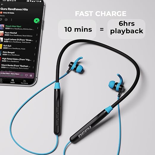 Defy Crestx Bluetooth Neckband with 16 Hours Playback