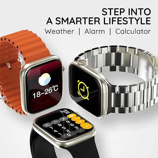 Pebble Trio 1.96" Infinite Display BT Calling Smartwatch